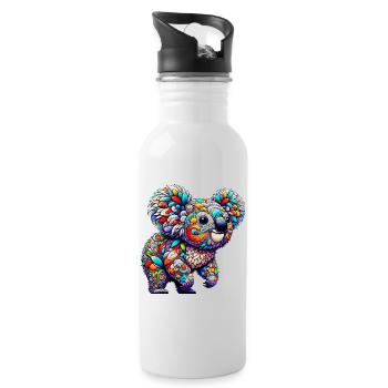 Koala - Water bottle with straw - white - Right