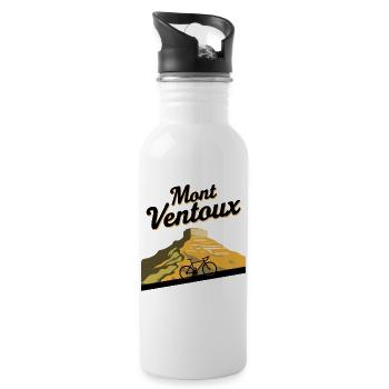 Mont Ventoux: The Ultimate Challenge for Cyclists - Water bottle with straw - white - Right