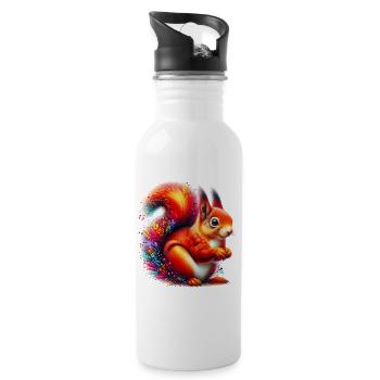 Squirrel - Water bottle with straw - white - Right