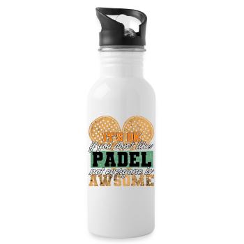 Raquette de padel Tennis Sport I Cadeau - Gourde avec paille intégrée - blanc - Droite