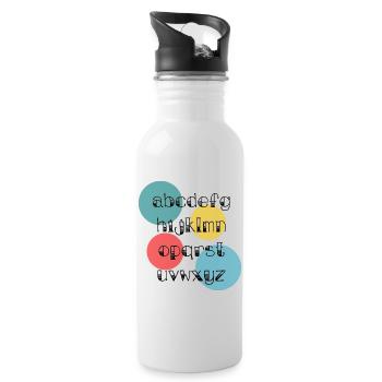 MISTRESS. THANK YOU. THANK YOU MISTRESS. MISTRESS - Water bottle with straw - white - Right