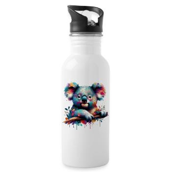 Koala - Water bottle with straw - white - Right