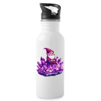 Gnome - Water bottle with straw - white - Right
