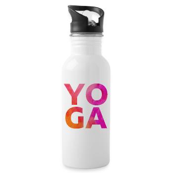 Yoga - Gourde avec paille intégrée - blanc - Droite
