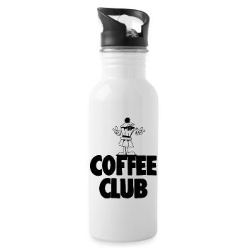 Coffee Club - Trinkflasche mit integriertem Trinkhalm - Weiß - Rechts