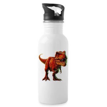 Dinosaur - Water bottle with straw - white - Right
