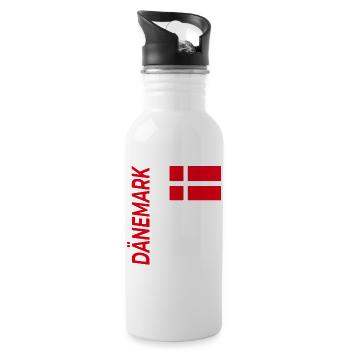 Aarhus - Trinkflasche mit integriertem Trinkhalm - Weiß - Rechts