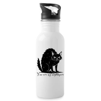 My nightmare - Water bottle with straw - white - Right