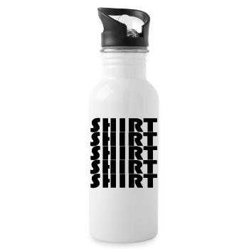 BAUHAUS SHIRT - Trinkflasche mit integriertem Trinkhalm - Weiß - Rechts