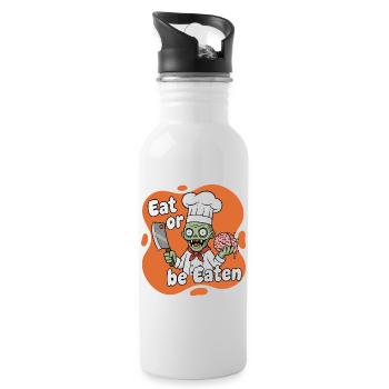 Cooking Zombie Eat or Be Eaten - Water bottle with straw - white - Right