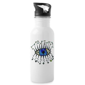 Spy eye - Water bottle with straw - white - Right