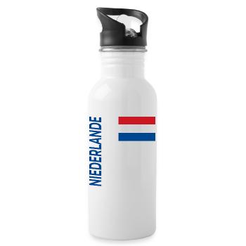 Eindhoven - Gourde avec paille intégrée - blanc - Droite