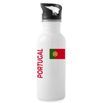 Tavira - Trinkflasche mit integriertem Trinkhalm - Weiß - Rechts