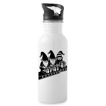Weight Assembly Line Gifts Factory - Water bottle with straw - white - Right