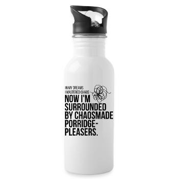 GIUDAN - In my dreams I mastered Chaos - Now .... - Water bottle with straw - white - Right