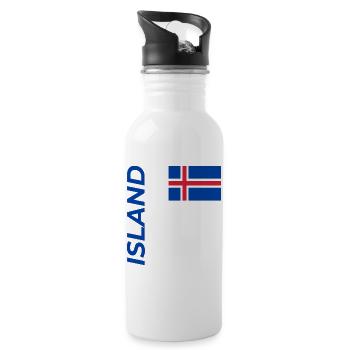 húsavík - Gourde avec paille intégrée - blanc - Droite