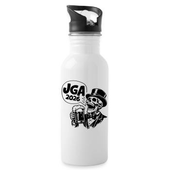 Jga 2026 Bachelor Party Skull - Water bottle with straw - white - Right