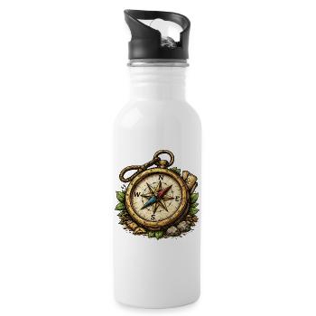 Compass Adventure - Water bottle with straw - white - Right
