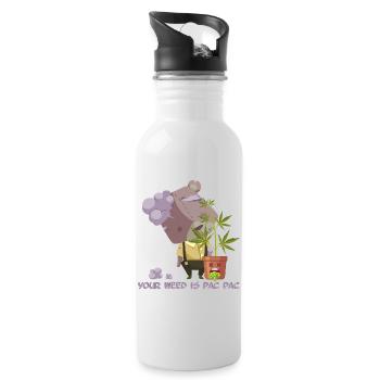 Your weed is pac pac - Water bottle with straw - white - Right