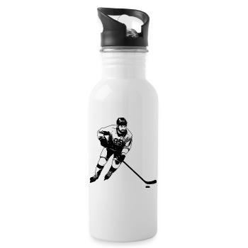 Eishockey - Water bottle with straw - white - Right