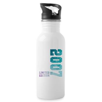 2007 Limited Edition 19 Years Anniversary - Water bottle with straw - white - Right