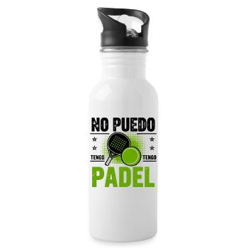 I can't have Padel Gift Padelist - Water bottle with straw - white - Right