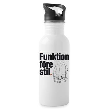 Outdoor Suède Fonction Avant Le Style - Gourde avec paille intégrée - blanc - Droite