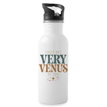 Venus sign Venus astrology - Water bottle with straw - white - Right