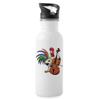 Hahn Musician - Water bottle with straw - white - Right