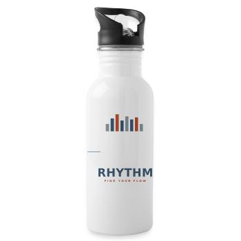 rhythm_design - Trinkflasche mit integriertem Trinkhalm - Weiß - Rechts