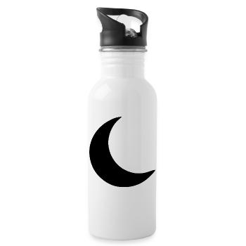 Moon Crescent Gift - Water bottle with straw - white - Right