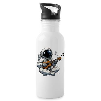 Jeu de guitare astronaute spatial - Gourde avec paille intégrée - blanc - Droite