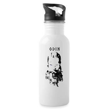 Odin - Water bottle with straw - white - Right