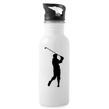 golf - Water bottle with straw - white - Right