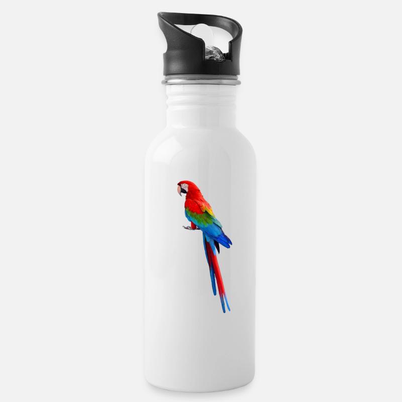 Parrot - Gourde avec paille intégrée - blanc