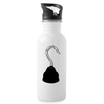 captain hook - Water bottle with straw - white - Right