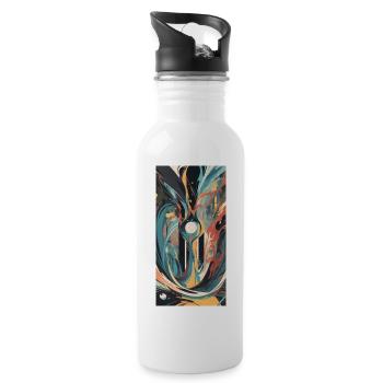 Nature Spirit - Trinkflasche mit integriertem Trinkhalm - Weiß - Rechts
