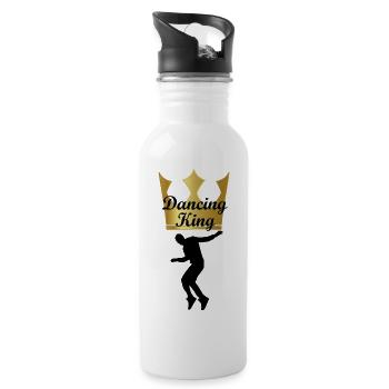 Dancing Dance Music - Trinkflasche mit integriertem Trinkhalm - Weiß - Rechts