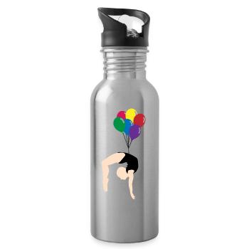 Balloon - Water bottle with straw - silver - Right