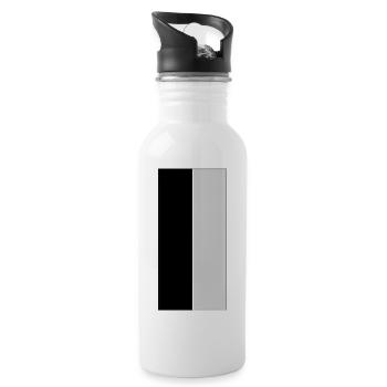 Black & White Colors - Water bottle with straw - white - Right