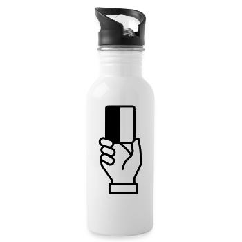 Referee Card Sending-Off Vector - Water bottle with straw - white - Right