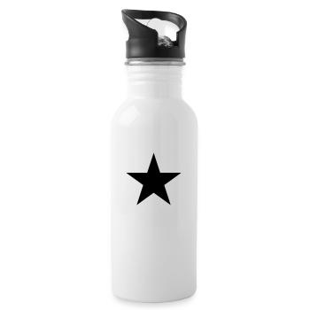 Star - Water bottle with straw - white - Right