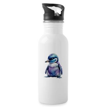 Penguin Penguin Chicks - Water bottle with straw - white - Right