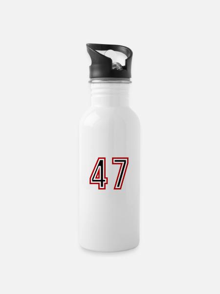 Maillot 47 Années - Gourde avec paille intégrée - blanc