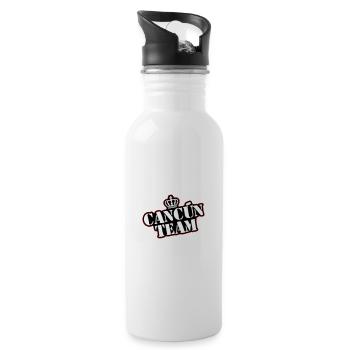 Cancun Team - Water bottle with straw - white - Right