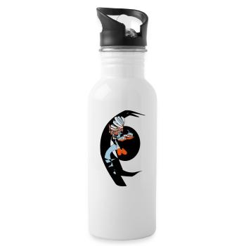 ghost - Water bottle with straw - white - Right