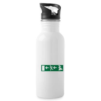 Junggesellenabschied - Trinkflasche mit integriertem Trinkhalm - Weiß - Rechts
