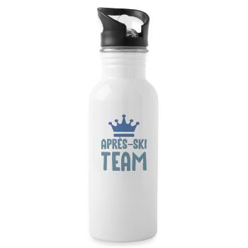 Après-ski 2023 Krone - Water bottle with straw - white - Right