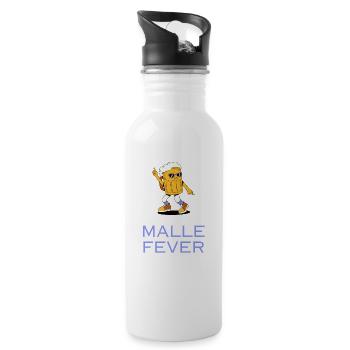 MALLE FEVER - Trinkflasche mit integriertem Trinkhalm - Weiß - Rechts