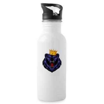 Bear - Water bottle with straw - white - Right
